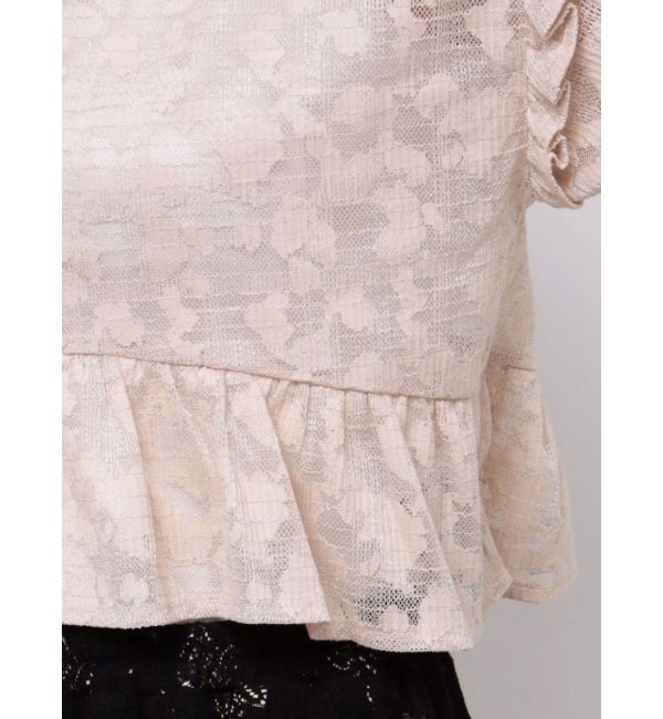 merry jenny「ラメレースフリルカラーtops」|シャツ・ブラウス|