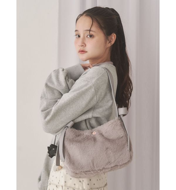 merry jenny「Dream Garden-tulip ribbon lace tote」|トートバッグ|