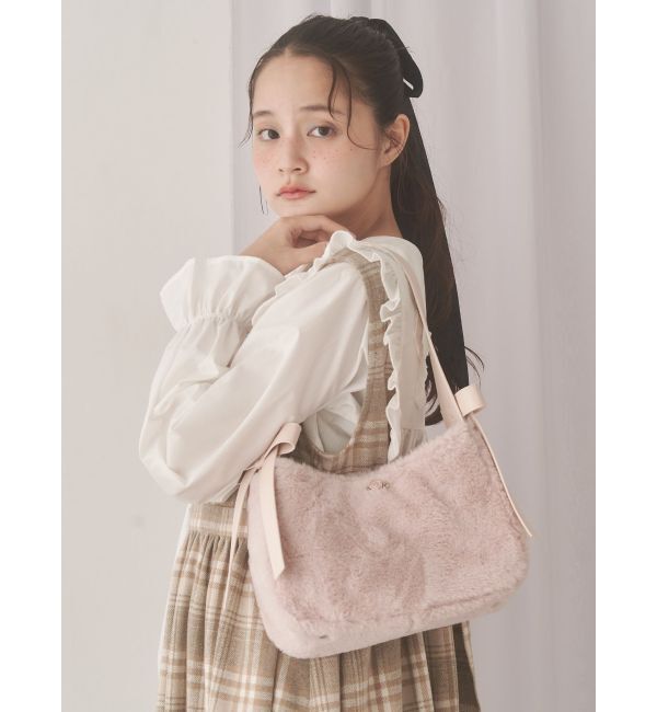 merry jenny「Dream Garden-tulip ribbon lace tote」|トートバッグ|