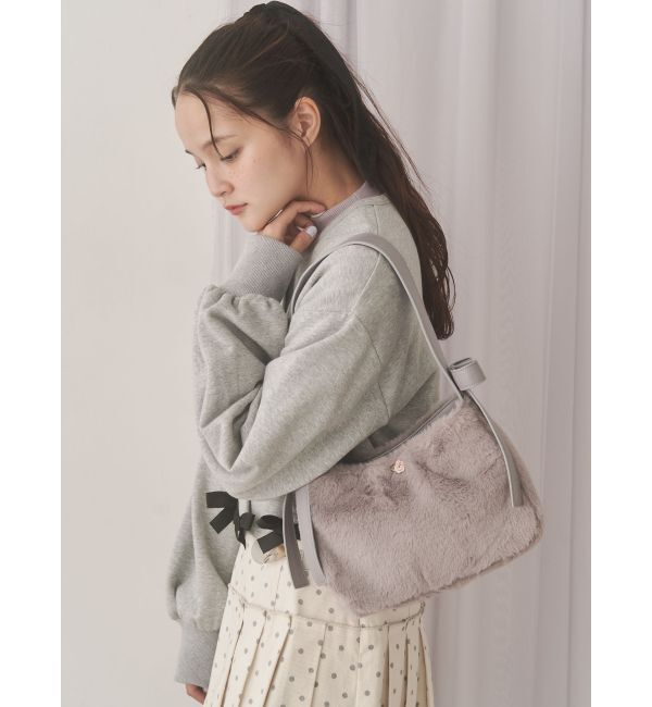 merry jenny「Dream Garden-tulip ribbon lace tote」|トートバッグ|