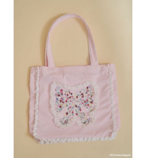 merry jenny「Dream Garden-tulip ribbon lace tote」|トートバッグ|