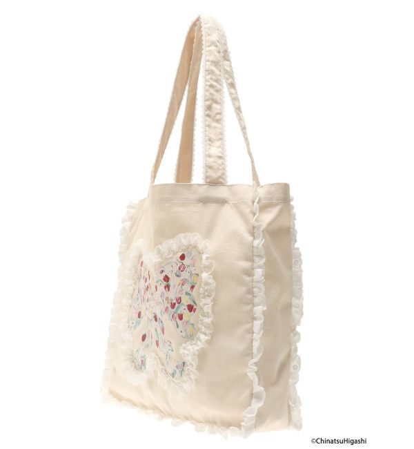 merry jenny「Dream Garden-tulip ribbon lace tote」|トートバッグ|