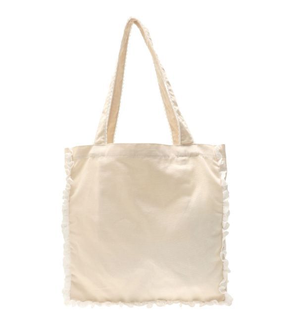 merry jenny「Dream Garden-tulip ribbon lace tote」|トートバッグ|