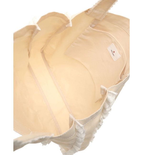 merry jenny「Dream Garden-tulip ribbon lace tote」|トートバッグ|