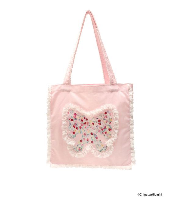merry jenny「Dream Garden-tulip ribbon lace tote」|トートバッグ|