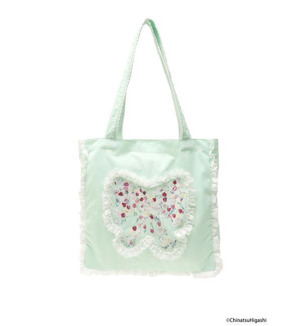 merry jenny「Dream Garden-tulip ribbon lace tote」|トートバッグ|