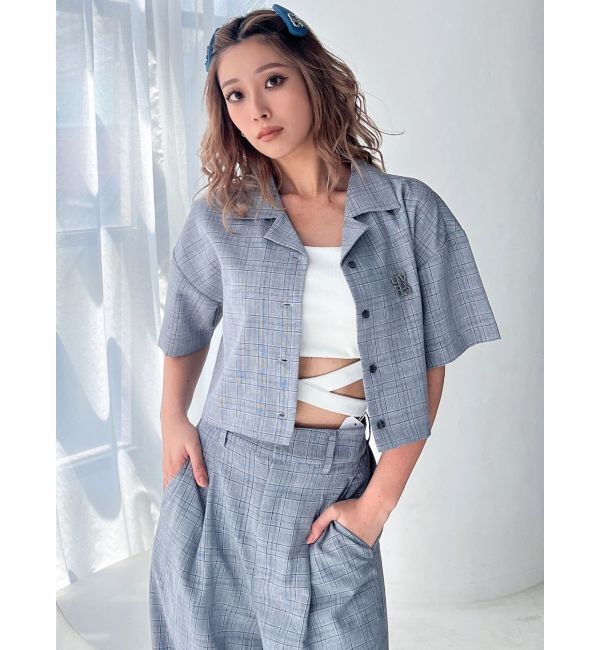 GYDA「クロップドOPENカラーシャツ」|シャツ・ブラウス|