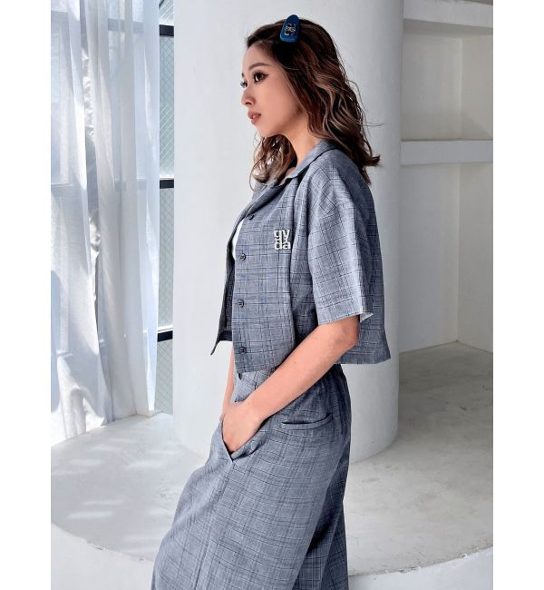 GYDA「クロップドOPENカラーシャツ」|シャツ・ブラウス|