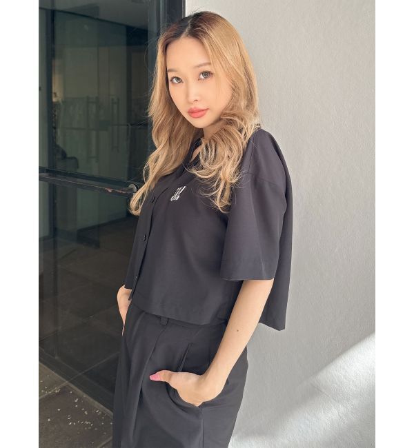 GYDA「クロップドOPENカラーシャツ」|シャツ・ブラウス|