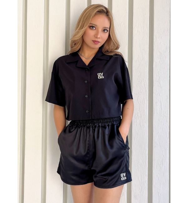 GYDA「クロップドOPENカラーシャツ」|シャツ・ブラウス|