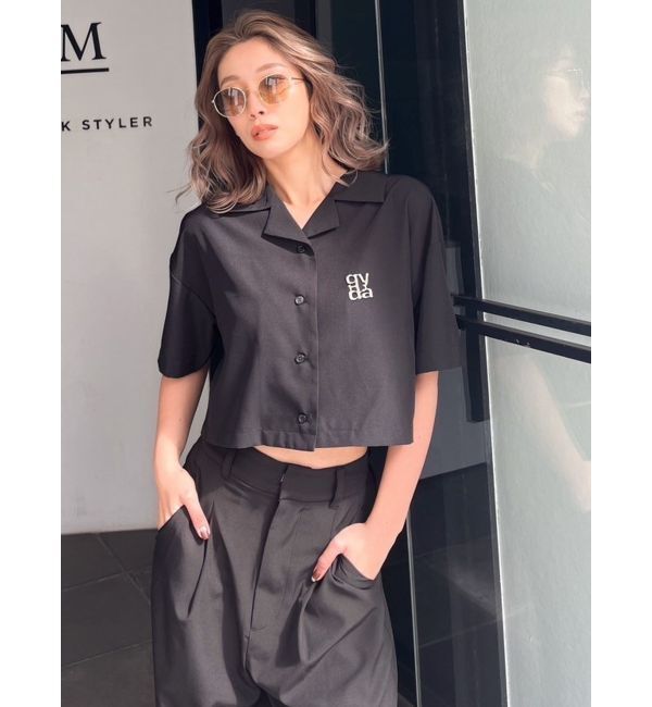 GYDA「クロップドOPENカラーシャツ」|シャツ・ブラウス|