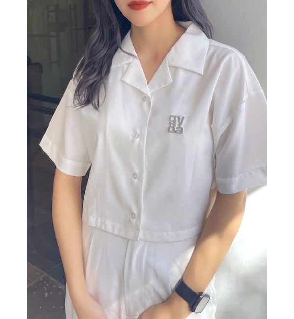 GYDA「クロップドOPENカラーシャツ」|シャツ・ブラウス|