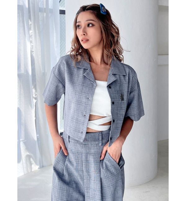 GYDA「クロップドOPENカラーシャツ」|シャツ・ブラウス|