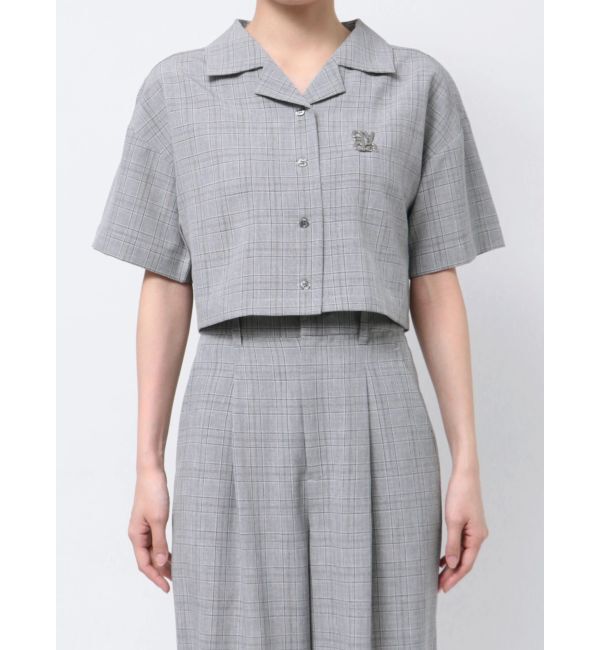 GYDA「クロップドOPENカラーシャツ」|シャツ・ブラウス|