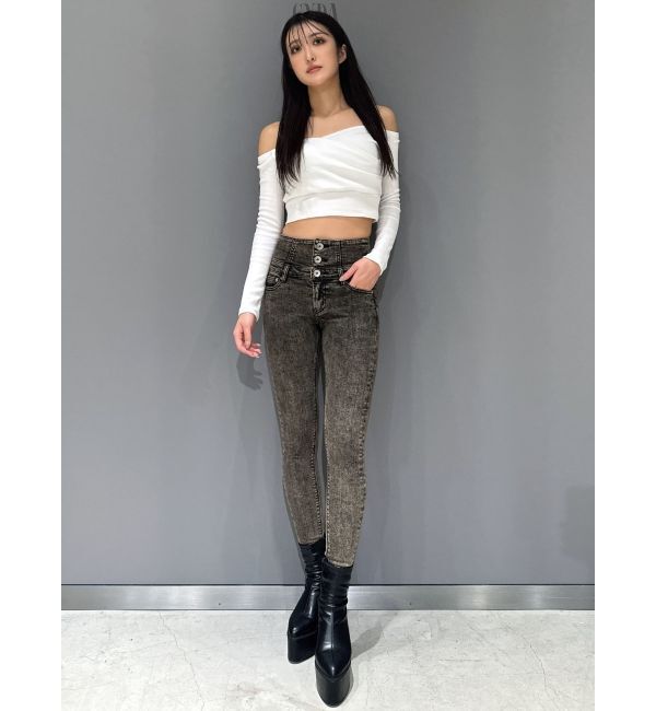 GYDA「カシュクールデザインオフショルトップス」|Tシャツ・カットソー|