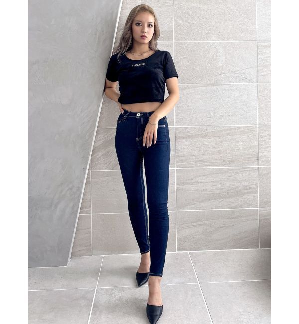 GYDA「CHILLAXING embroideryベロアトップス」|Tシャツ・カットソー|