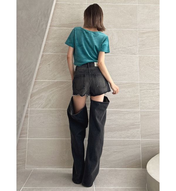 GYDA「CHILLAXING embroideryベロアトップス」|Tシャツ・カットソー|