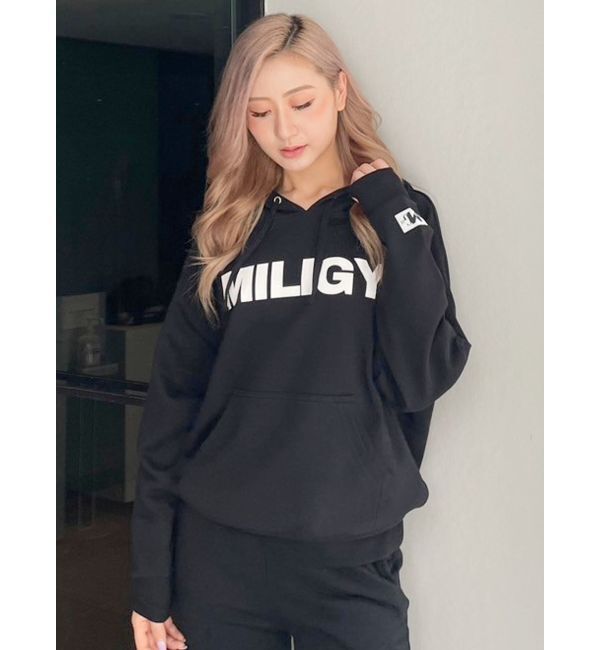 GYDA「MILIGY LOOSEスウェットパーカー」|パーカー|