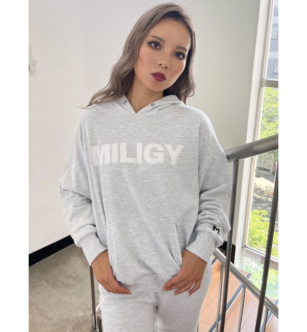GYDA「MILIGY LOOSEスウェットパーカー」|パーカー|
