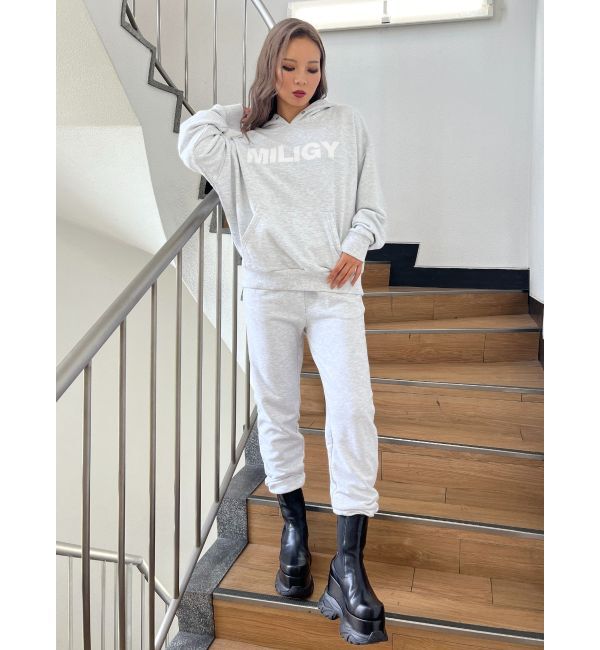 GYDA「MILIGY LOOSEスウェットパーカー」|パーカー|