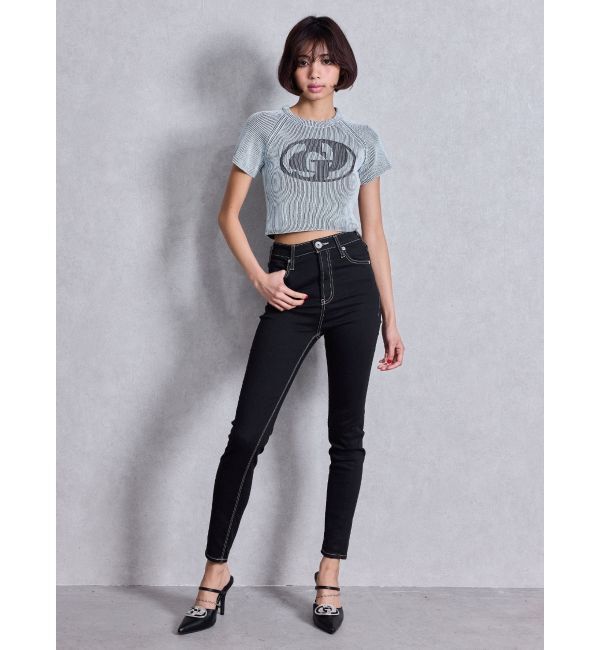 GYDA「3way GDビジューMOLDチェーンストラップポインテッドミュール」|パンプス|