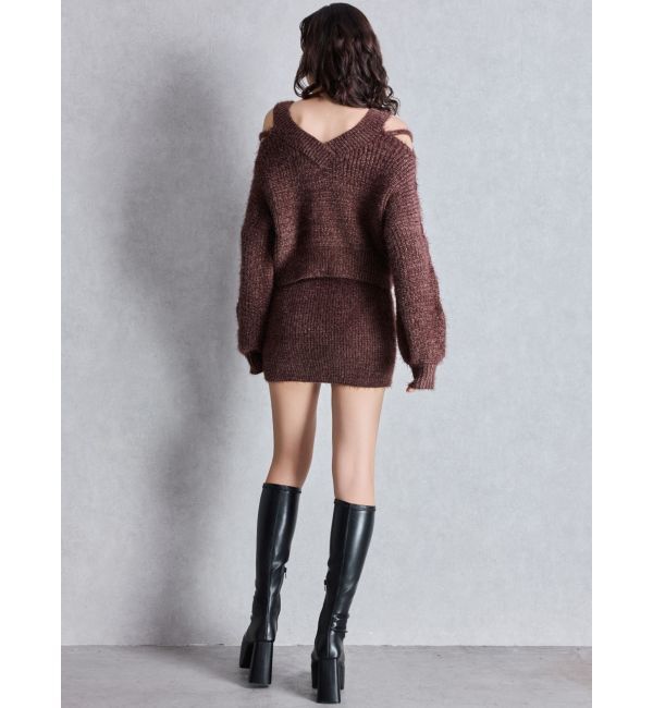 GYDA「ストレッチチャンキーブーツ」|ロングブーツ|