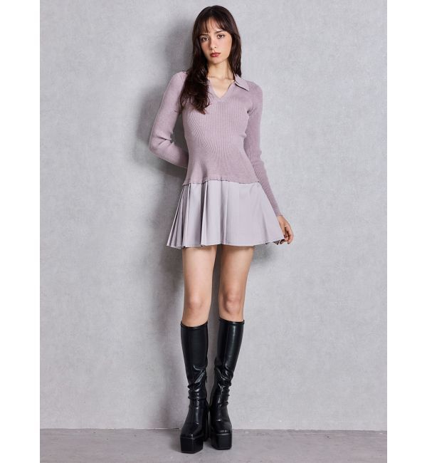 GYDA「ストレッチチャンキーブーツ」|ロングブーツ|