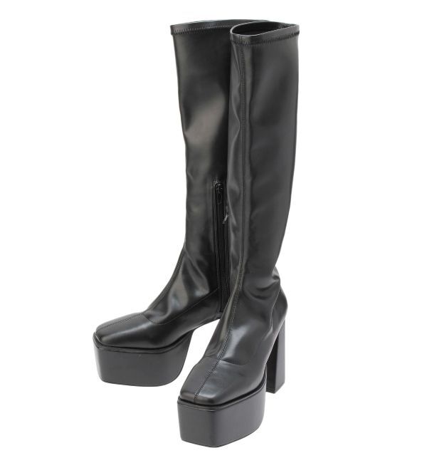 GYDA「ストレッチチャンキーブーツ」|ロングブーツ|