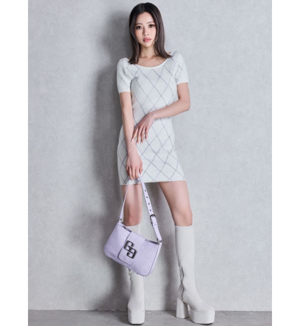 GYDA「ストレッチチャンキーブーツ」|ロングブーツ|