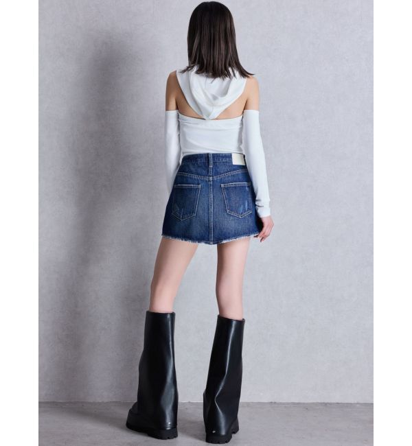 GYDA「GGフードショルダーオープンデザインショートトップス」|Tシャツ・カットソー|