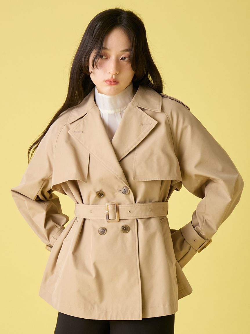 LILY BROWN「クラシックミドルトレンチコート」|トレンチコート|