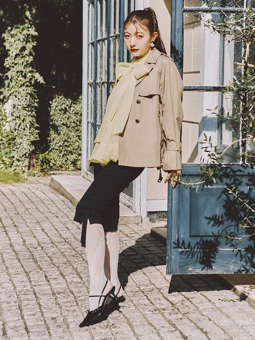 LILY BROWN「クラシックミドルトレンチコート」|トレンチコート|