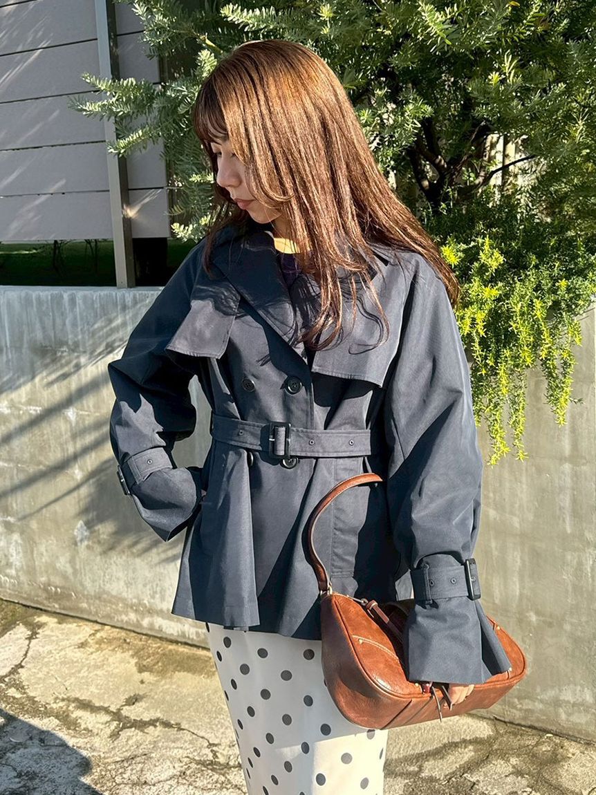 LILY BROWN「クラシックミドルトレンチコート」|トレンチコート|