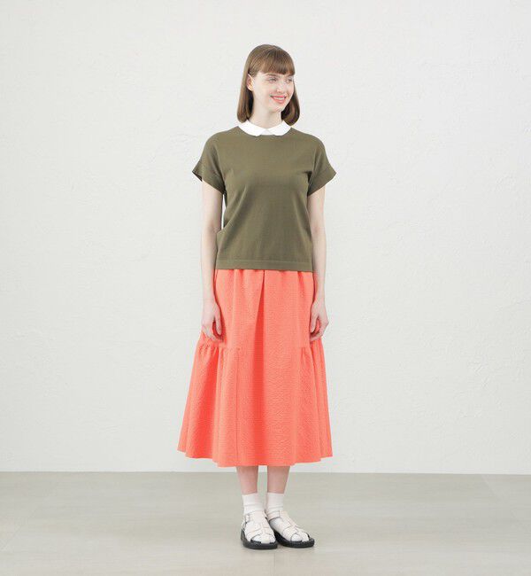 MACKINTOSH PHILOSOPHY「メッシュサッカーサイドギャザースカート」|スカート|