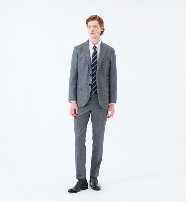 MACKINTOSH PHILOSOPHY「ヘリンボーン&times;ストライプ　レギュラータイ」|ネクタイ・蝶ネクタイ|