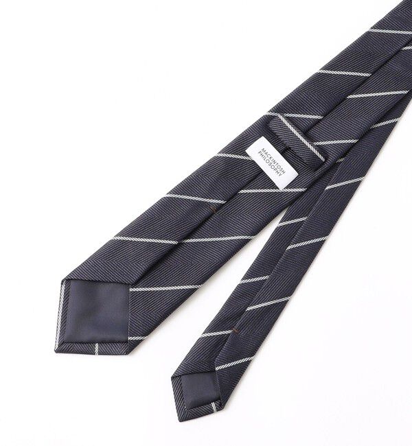 MACKINTOSH PHILOSOPHY「ヘリンボーン&times;ストライプ　レギュラータイ」|ネクタイ・蝶ネクタイ|