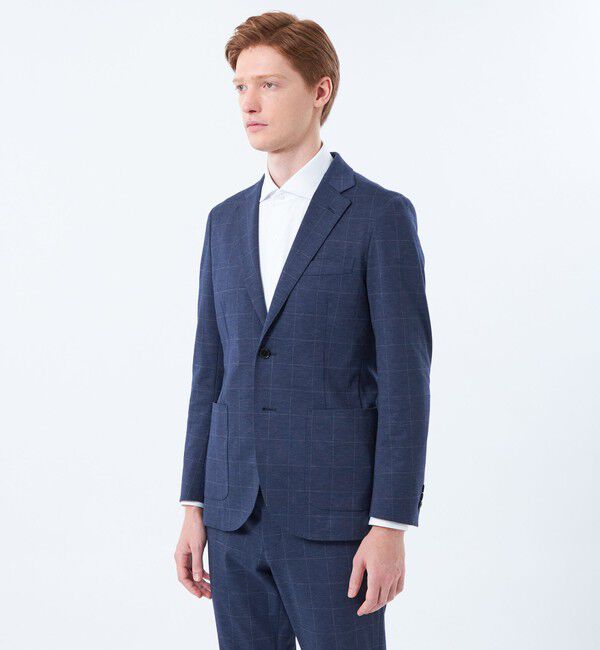 MACKINTOSH PHILOSOPHY「テーラードジャージー ジャケット ウインドペンプリント」|テーラードジャケット|