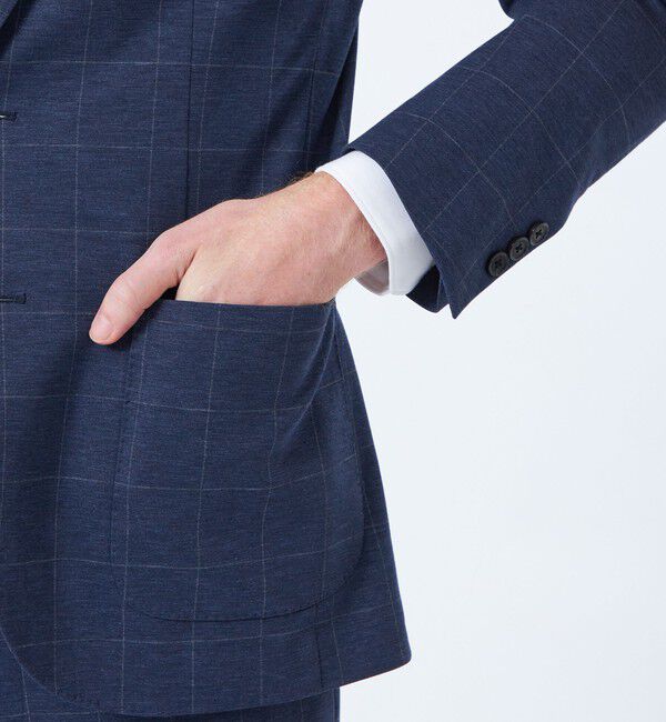 MACKINTOSH PHILOSOPHY「テーラードジャージー ジャケット ウインドペンプリント」|テーラードジャケット|