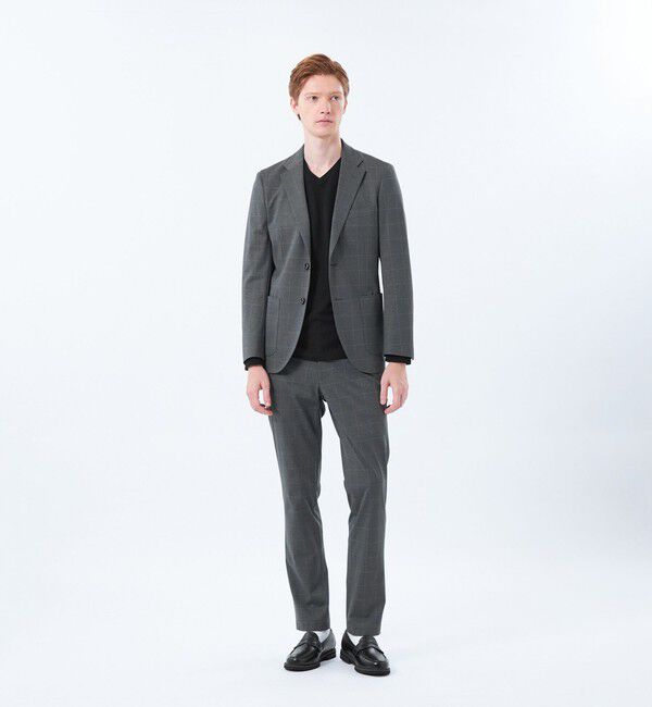 MACKINTOSH PHILOSOPHY「テーラードジャージー ジャケット ウインドペンプリント」|テーラードジャケット|