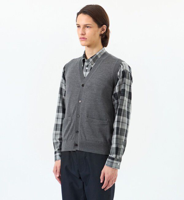 MACKINTOSH PHILOSOPHY「ハイゲージ天竺 Vネックニットベスト」|ニット・セーター|