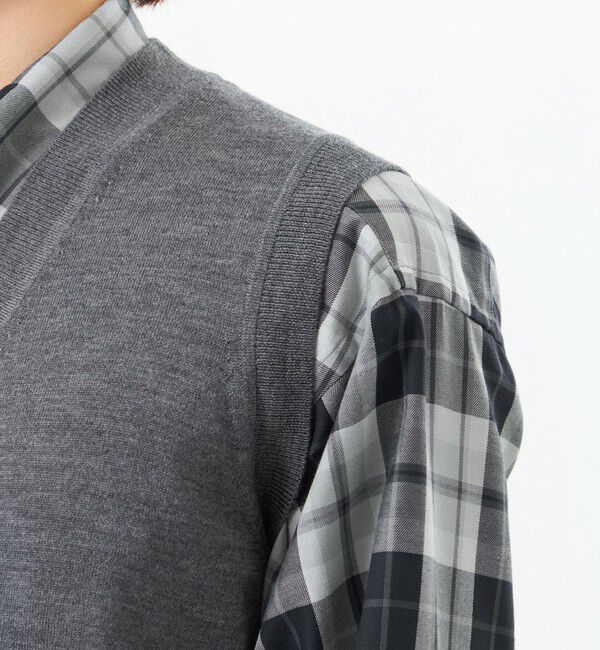 MACKINTOSH PHILOSOPHY「ハイゲージ天竺 Vネックニットベスト」|ニット・セーター|