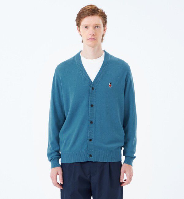 MACKINTOSH PHILOSOPHY「バッキンガムベア 綿ウール天竺 Vネックカーディガン」|ニット・セーター|