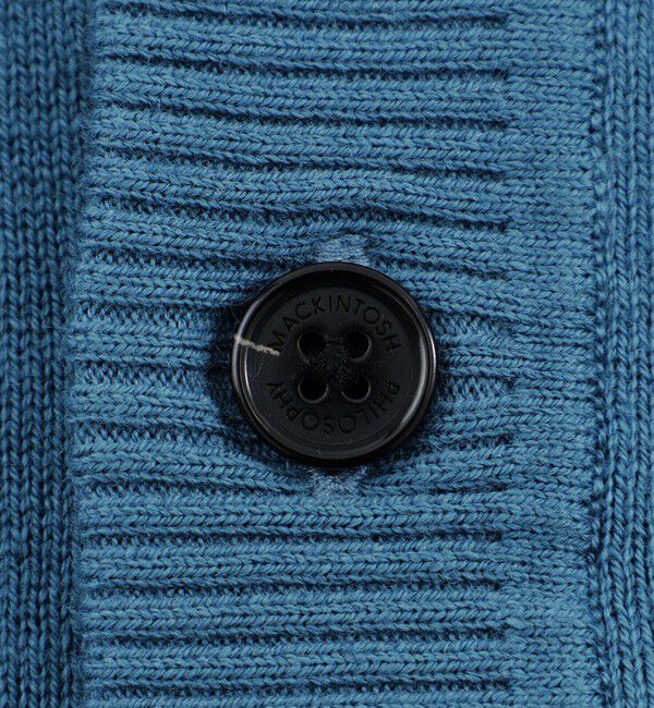 MACKINTOSH PHILOSOPHY「バッキンガムベア 綿ウール天竺 Vネックカーディガン」|ニット・セーター|