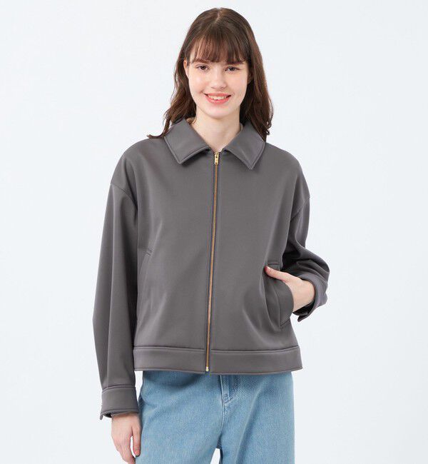 MACKINTOSH PHILOSOPHY「【WEB&一部店舗限定】ボンディングスイングトップブルゾン」|ブルゾン・スタジャン|チャコールグレー