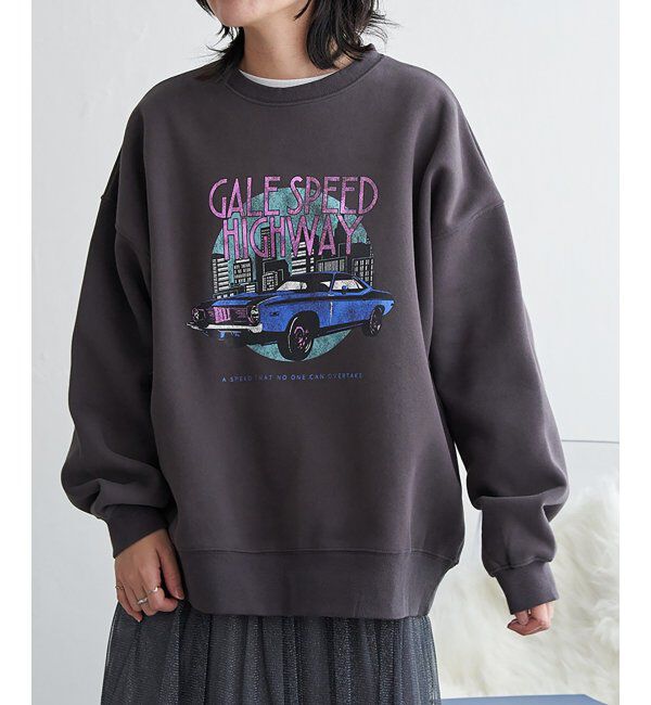 VENCE share style「レトロカープリントスウェット」|スウェット・ジャージ|