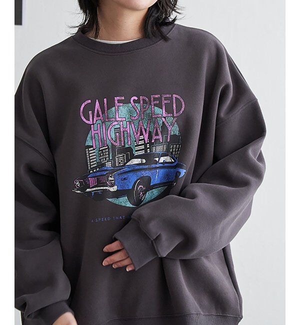 VENCE share style「レトロカープリントスウェット」|スウェット・ジャージ|