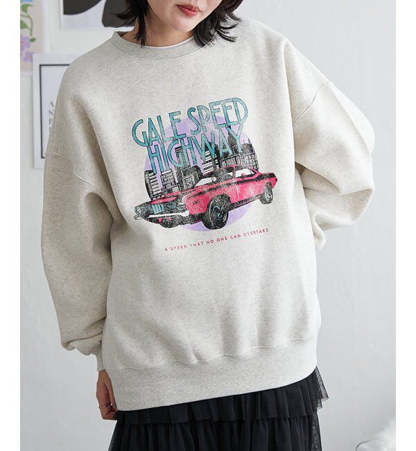 VENCE share style「レトロカープリントスウェット」|スウェット・ジャージ|