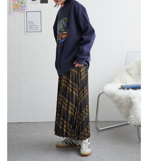 VENCE share style「レトロカープリントスウェット」|スウェット・ジャージ|