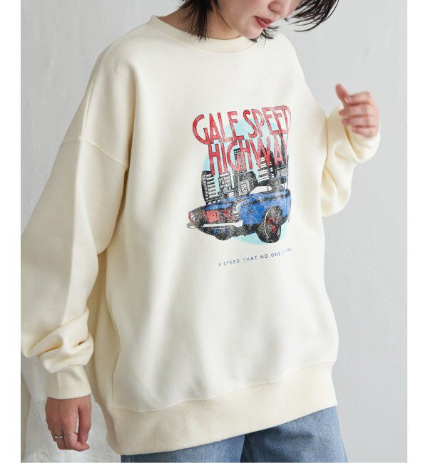 VENCE share style「レトロカープリントスウェット」|スウェット・ジャージ|