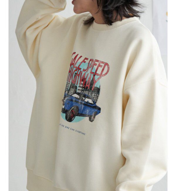 VENCE share style「レトロカープリントスウェット」|スウェット・ジャージ|